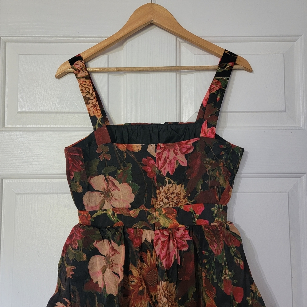 Fall Floral Tiered Midi Dress - Picture 5 of 8